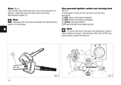 2001 Ducati 748/996 Owner's Manual | English US