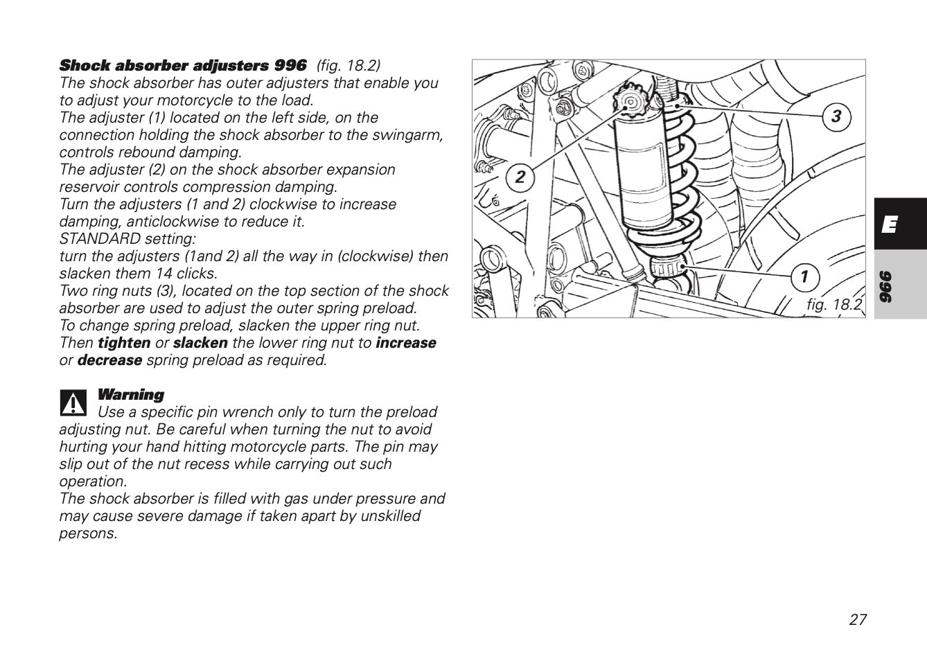 2001 Ducati 748/996 Owner's Manual | English US