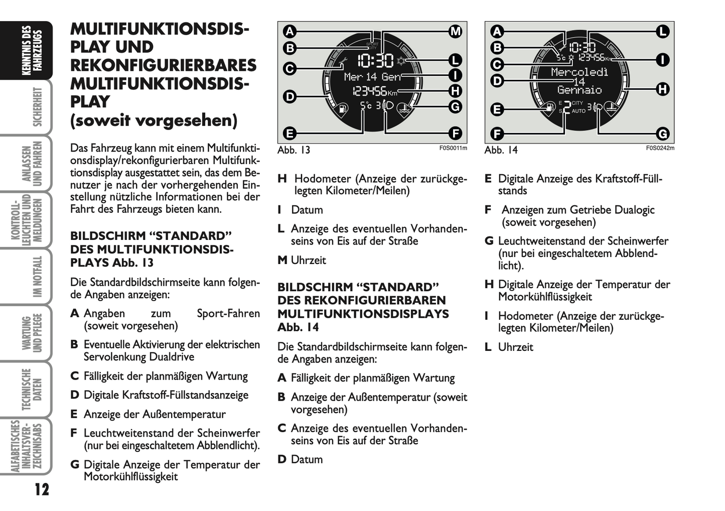 2007-2008 Fiat 500 Bedienungsanleitung | Deutsch