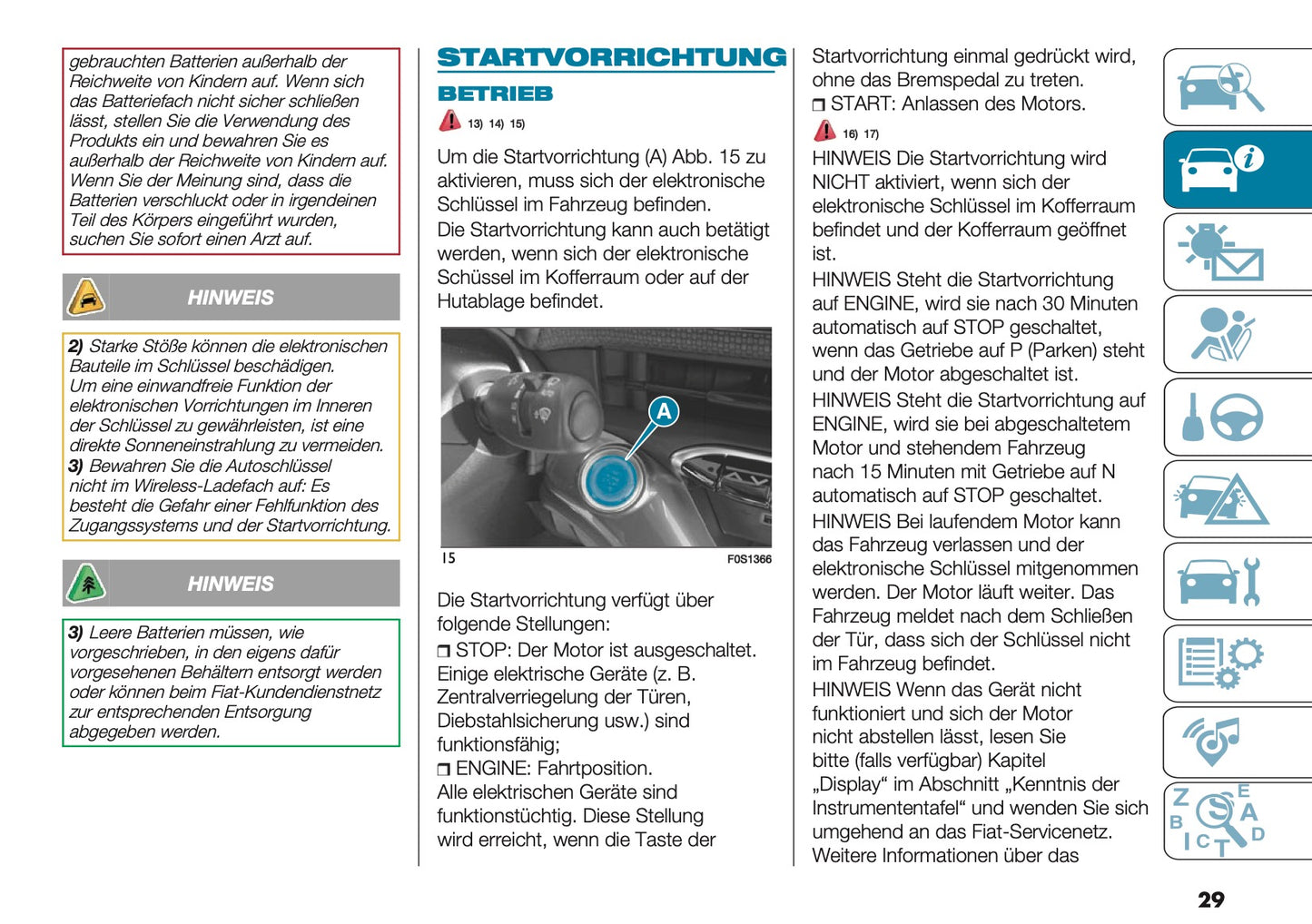 2026 Fiat 500 Owner's Manual | German