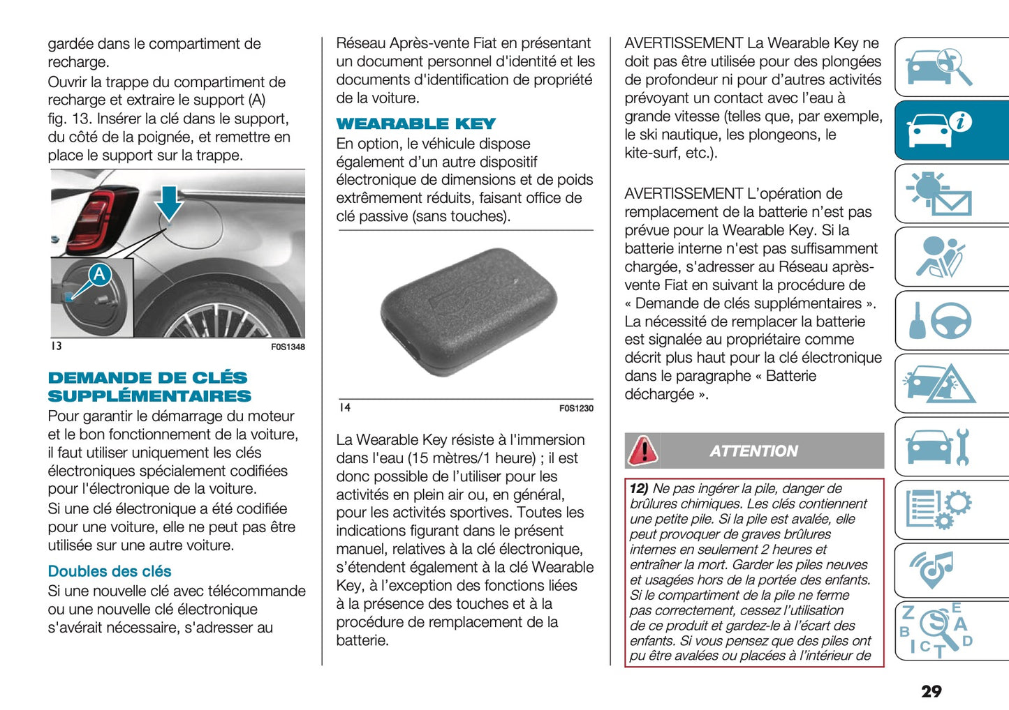 2026 Fiat 500 Owner's Manual | French