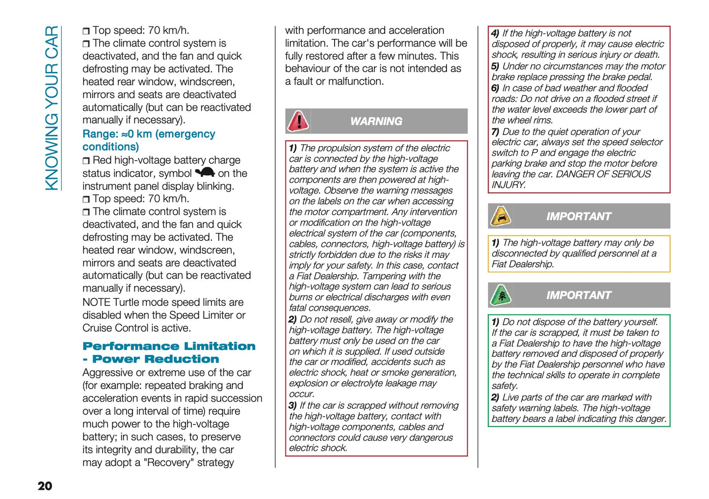 2022-2023 Fiat 500 Owner's Manual | English