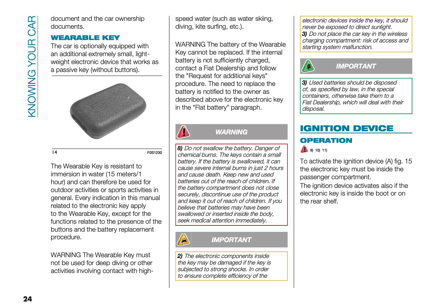 2022-2023 Fiat 500 Owner's Manual | English