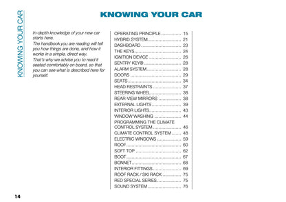 2026 Fiat 500 Owner's Manual | English