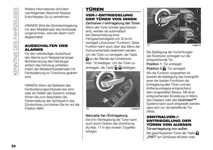 2024-2026 Fiat 500X Bedienungsanleitung | Deutsch