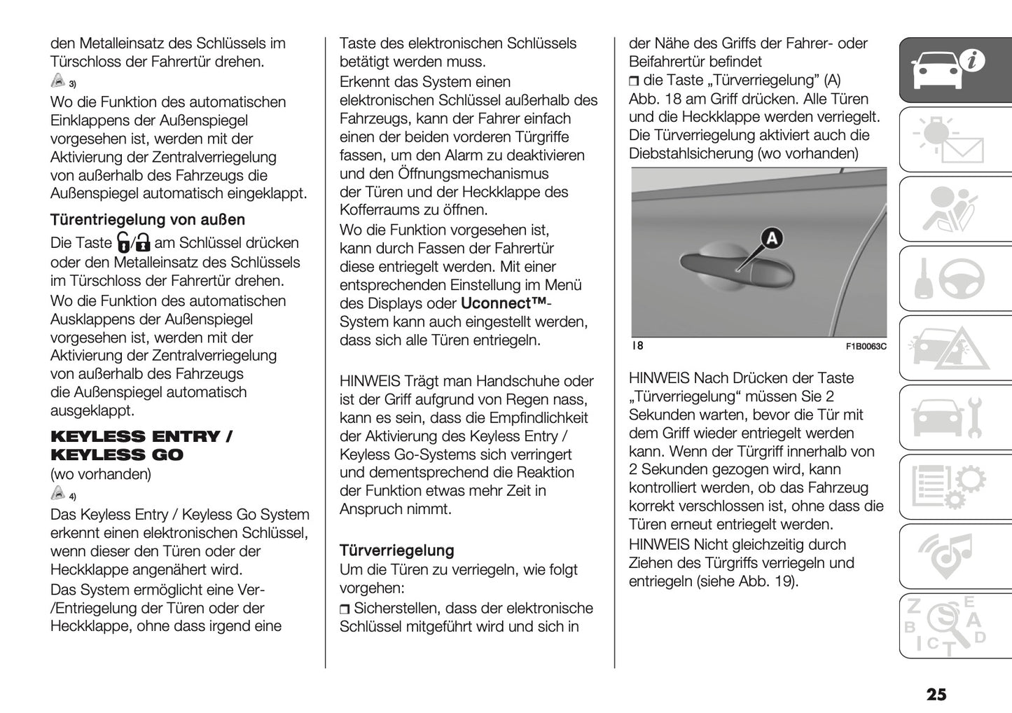 2024-2026 Fiat 500X Bedienungsanleitung | Deutsch