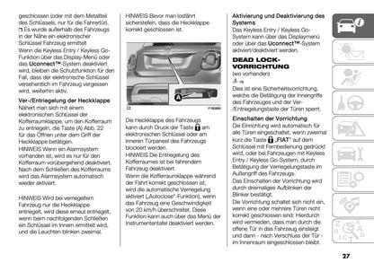 2024-2026 Fiat 500X Bedienungsanleitung | Deutsch