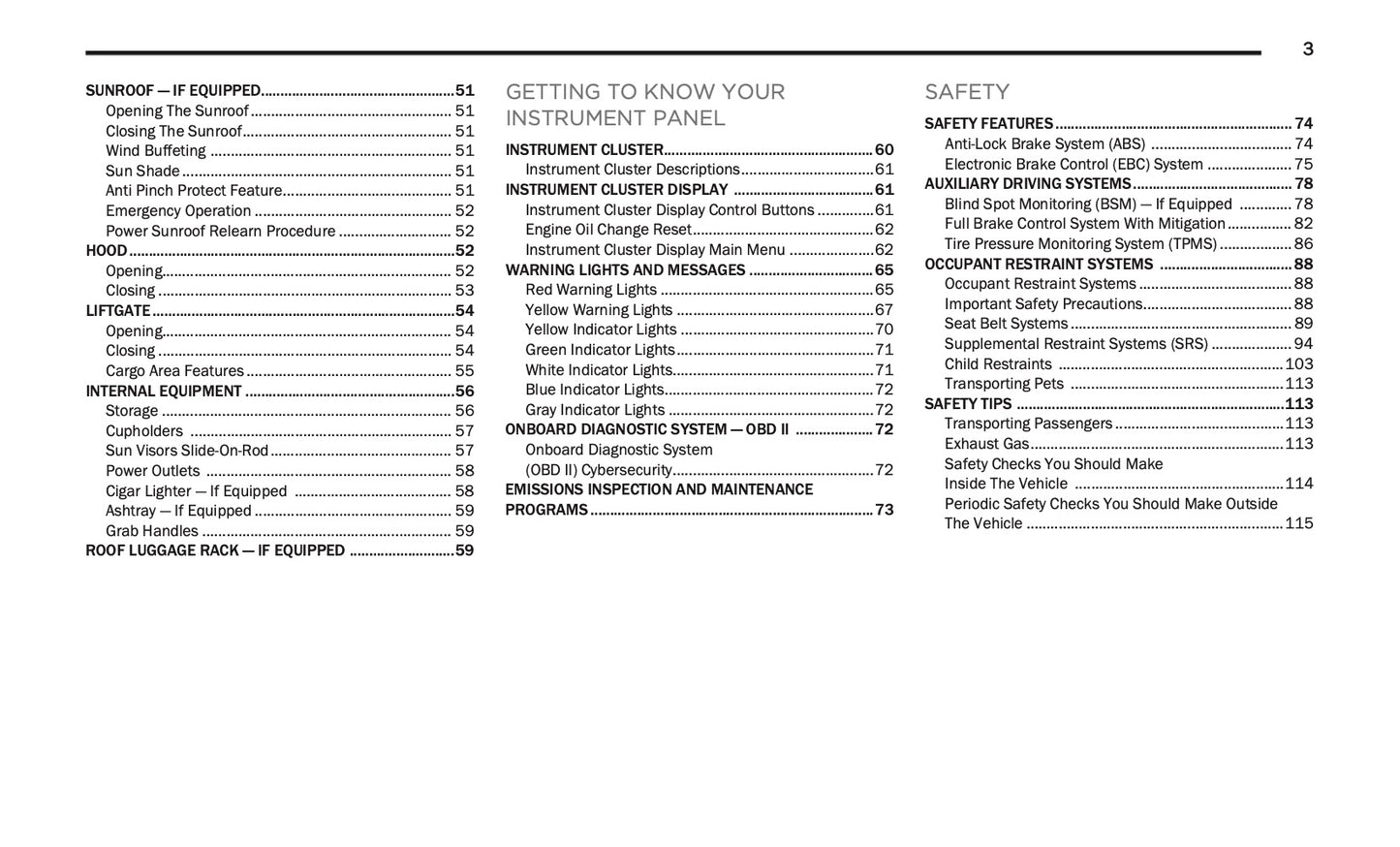 2020 Fiat 500X Owner's Manual | English US