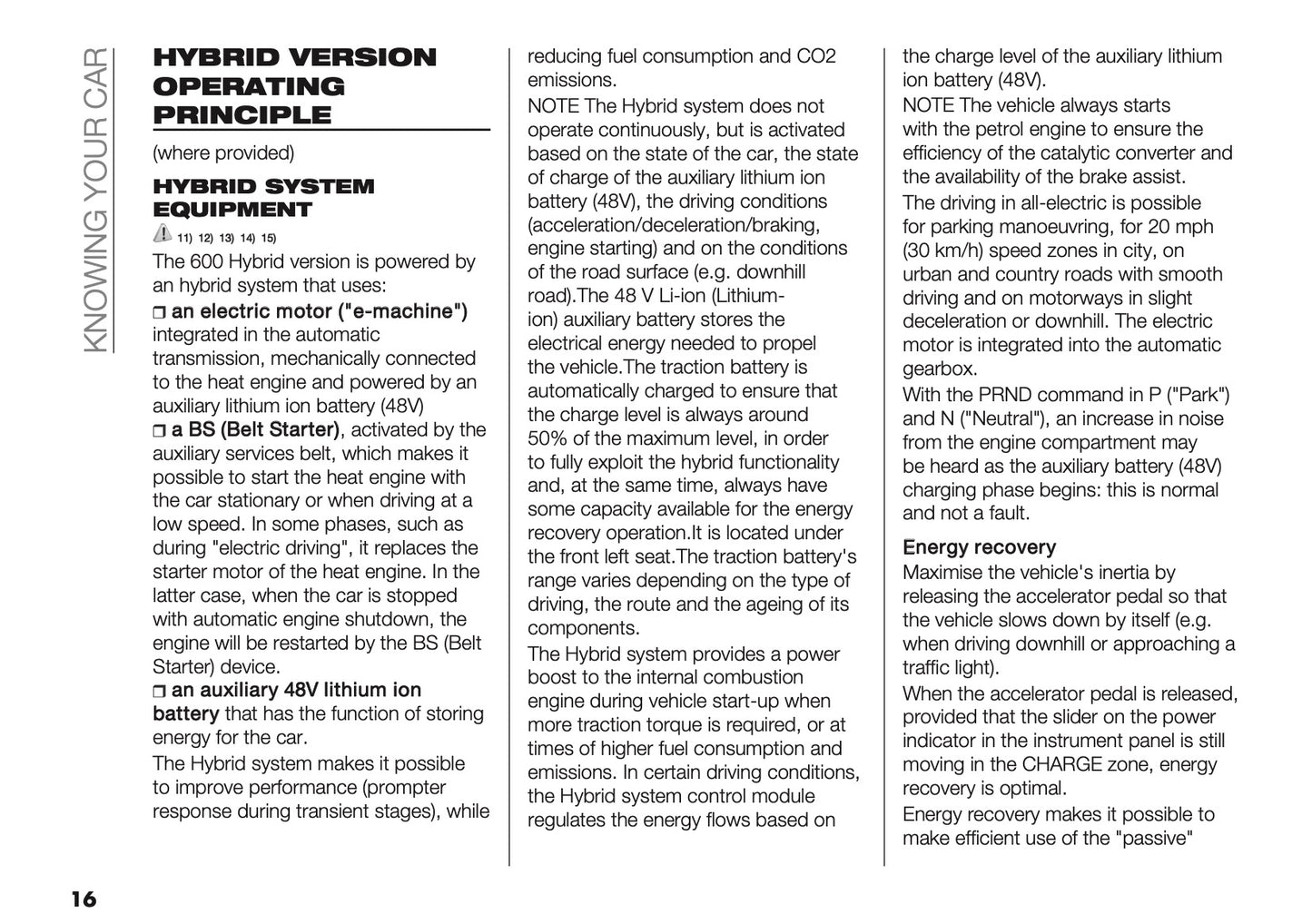 2025-2026 Fiat 600 Owner's Manual | English