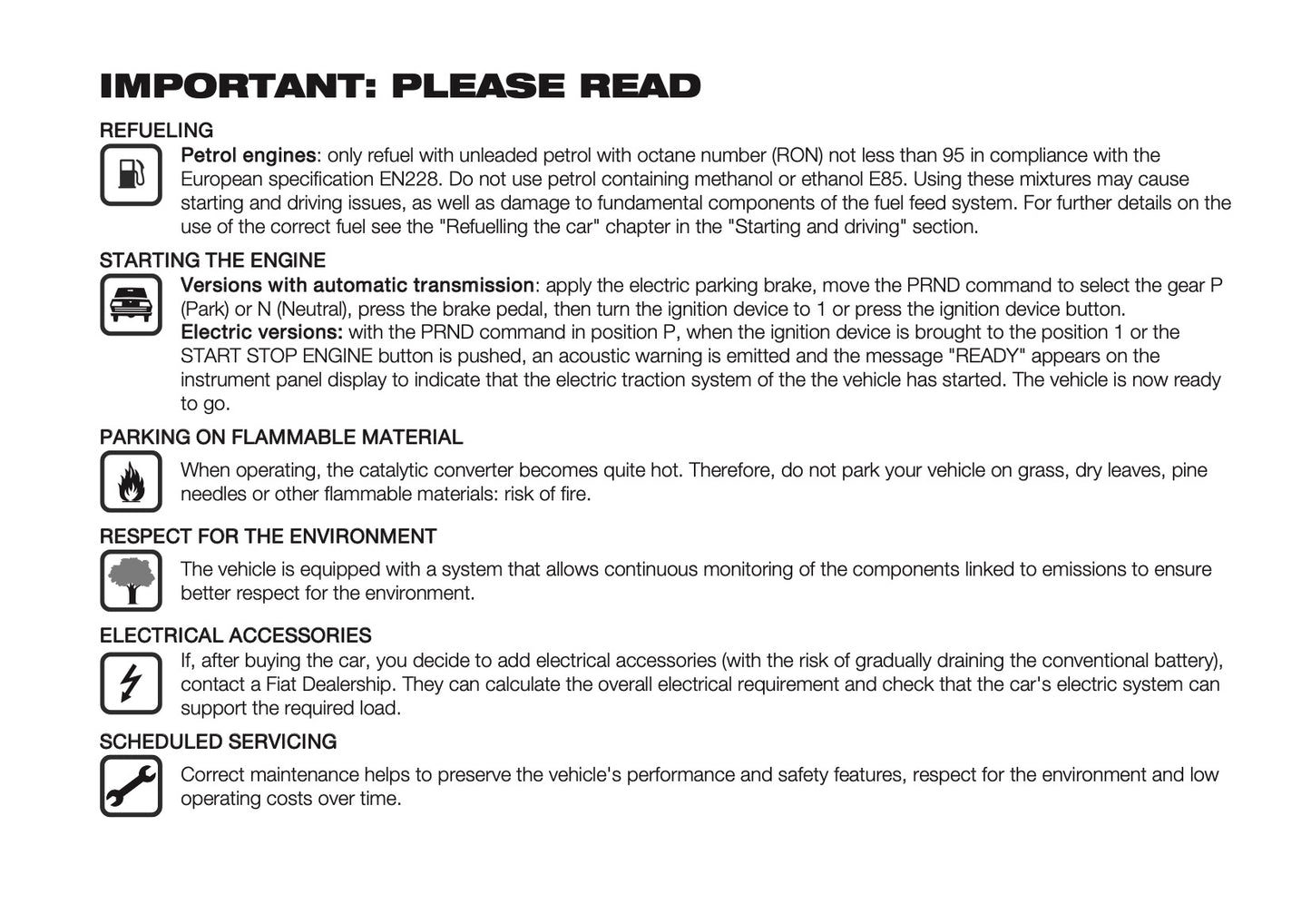 2026 Fiat 600 Owner's Manual | English