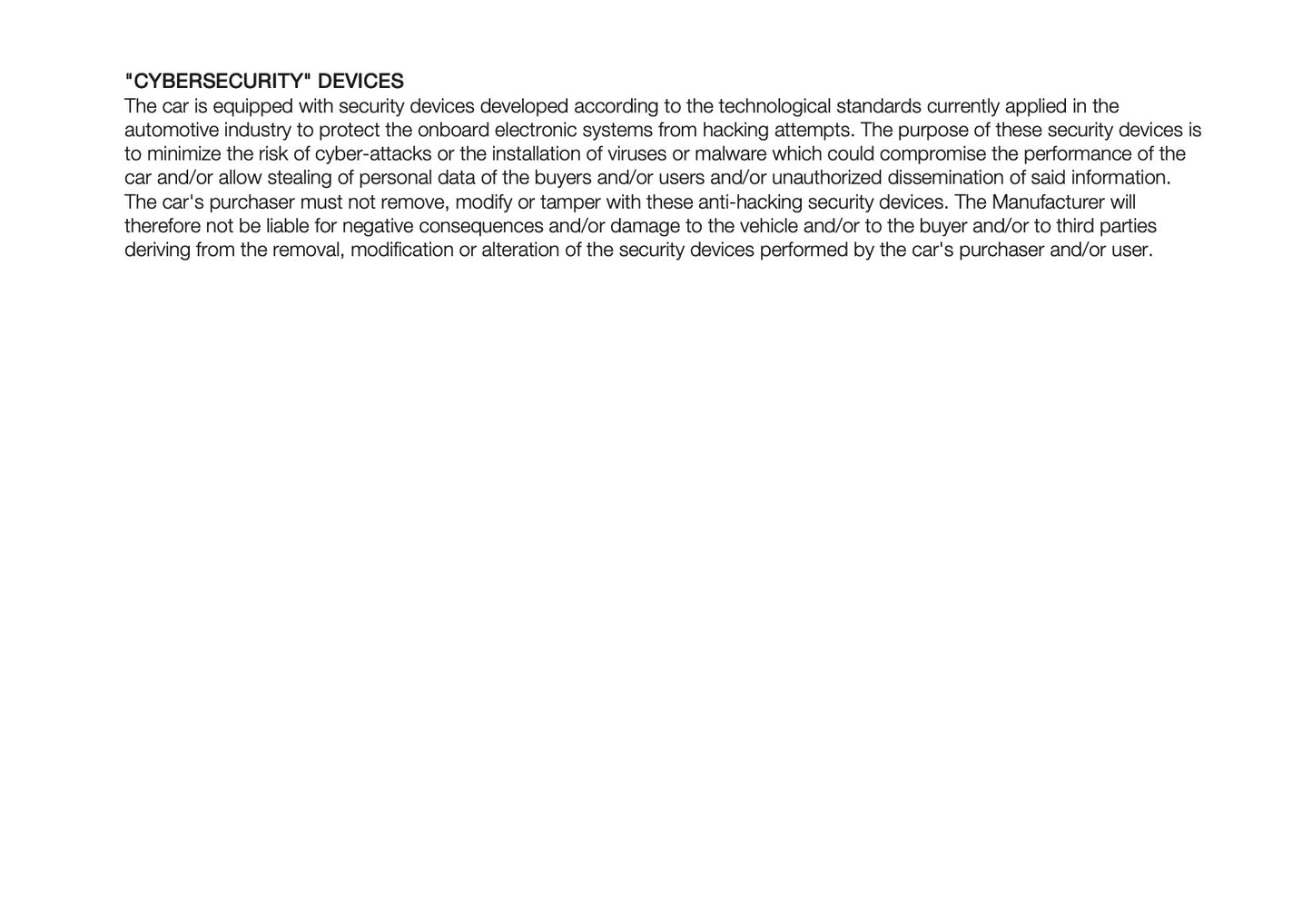 2026 Fiat 600 Owner's Manual | English