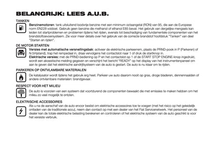 2024-2025 Fiat 600 Owner's Manual | Dutch