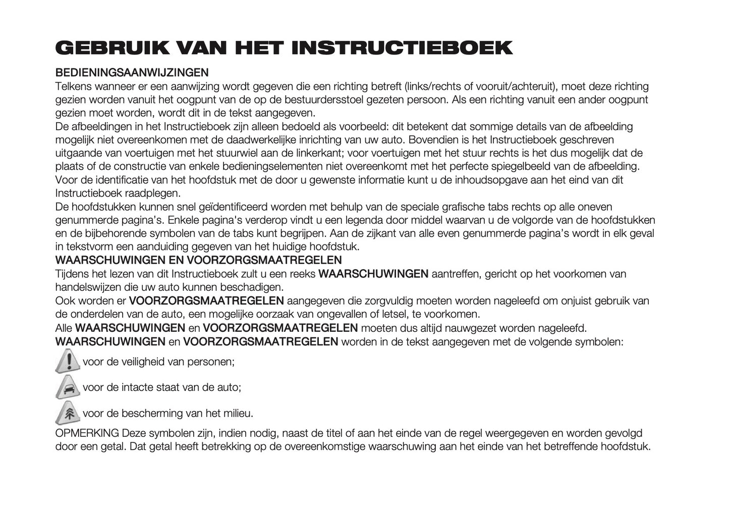 2024-2025 Fiat 600 Owner's Manual | Dutch