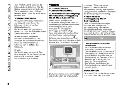 2025 Fiat Doblò Bedienungsanleitung | Deutsch
