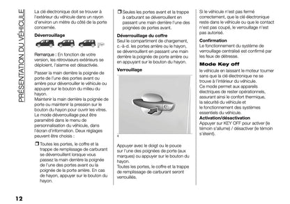 2025 Fiat Doblò Owner's Manual | French