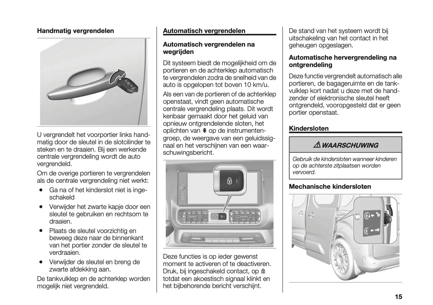 2023-2025 Fiat Doblo Owner's Manual | Dutch