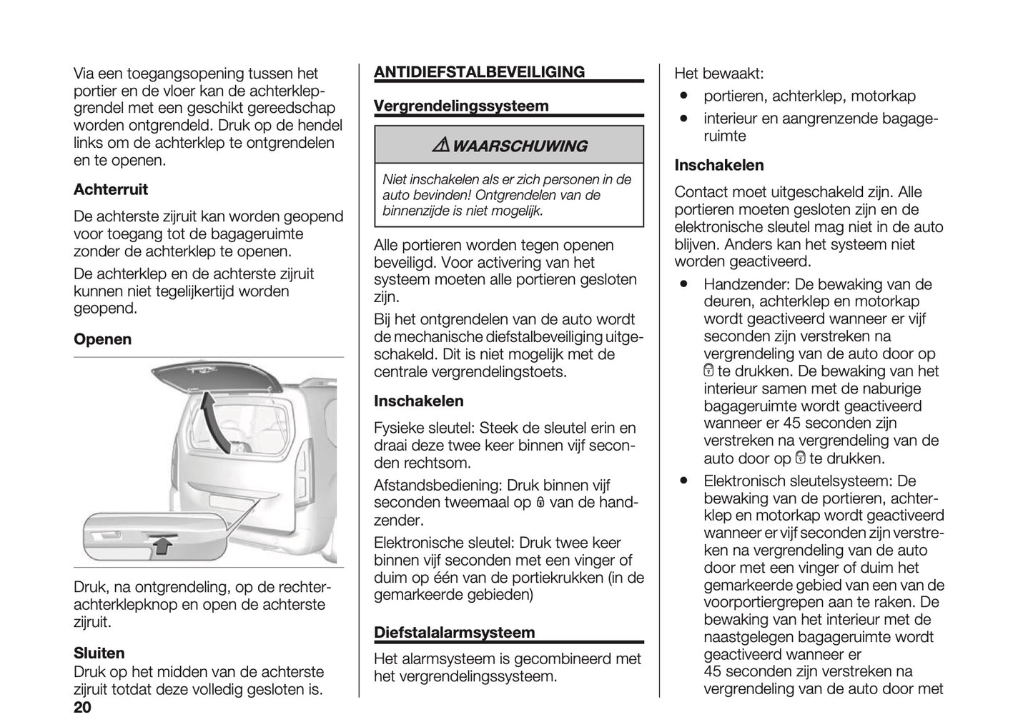 2023-2025 Fiat Doblo Owner's Manual | Dutch