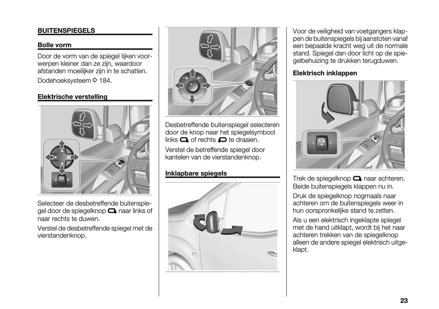 2023-2025 Fiat Doblo Owner's Manual | Dutch