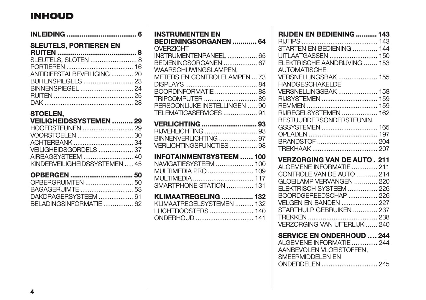 2023-2025 Fiat Doblo Owner's Manual | Dutch