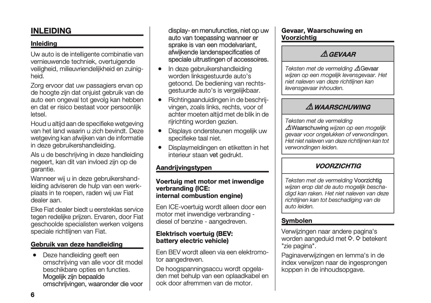2023-2025 Fiat Doblo Owner's Manual | Dutch