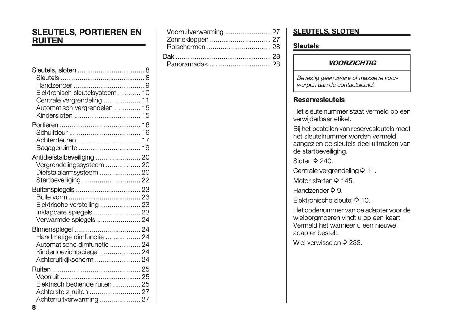 2023-2025 Fiat Doblo Owner's Manual | Dutch