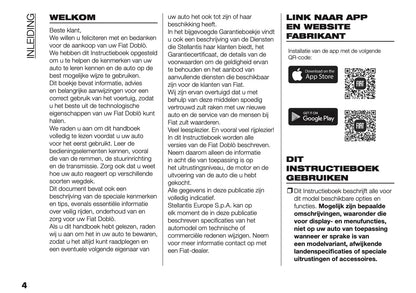 2025 Fiat Doblo Gebruikershandleiding | Nederlands