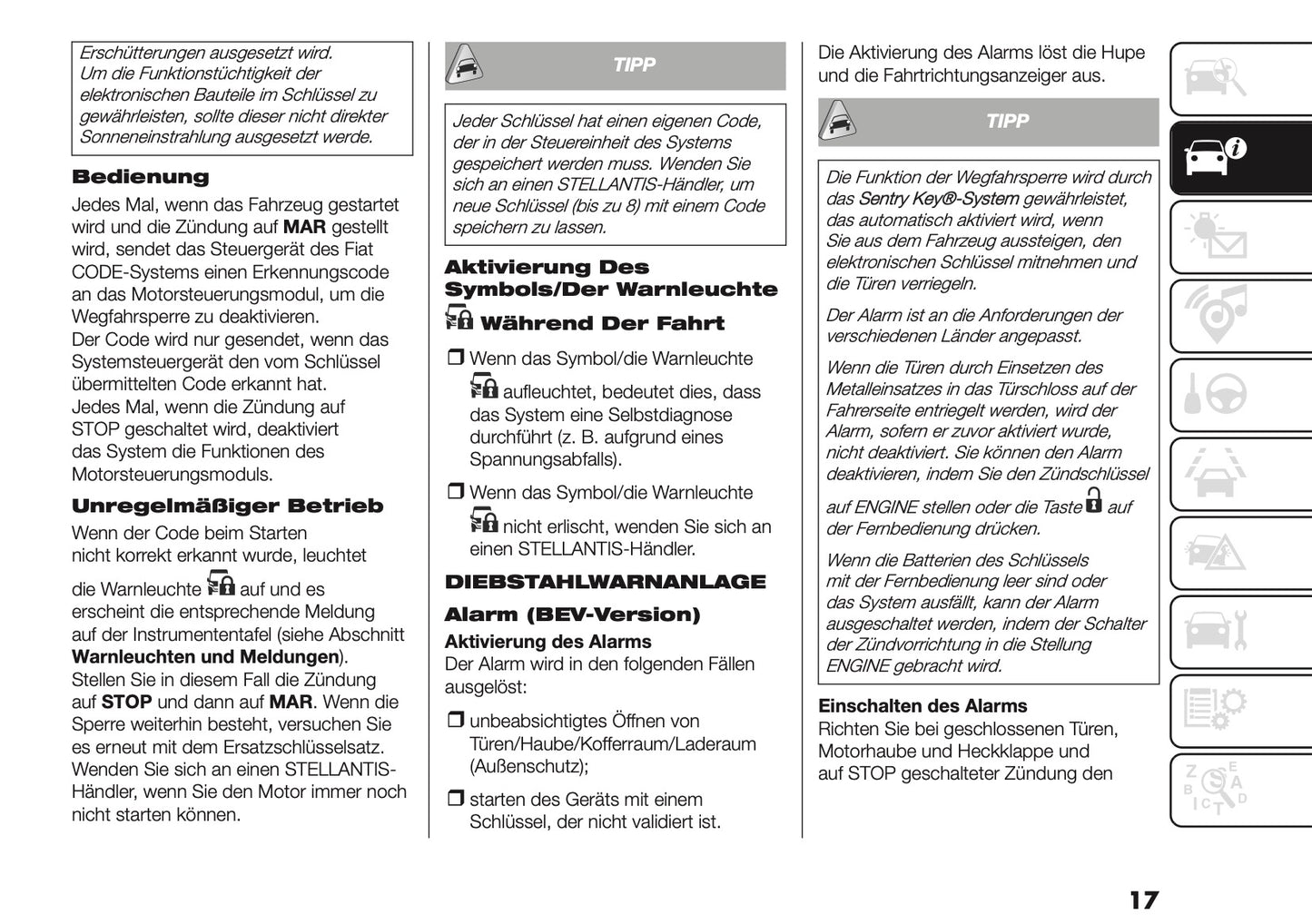 2025-2026 Fiat Ducato Owner's Manual | German