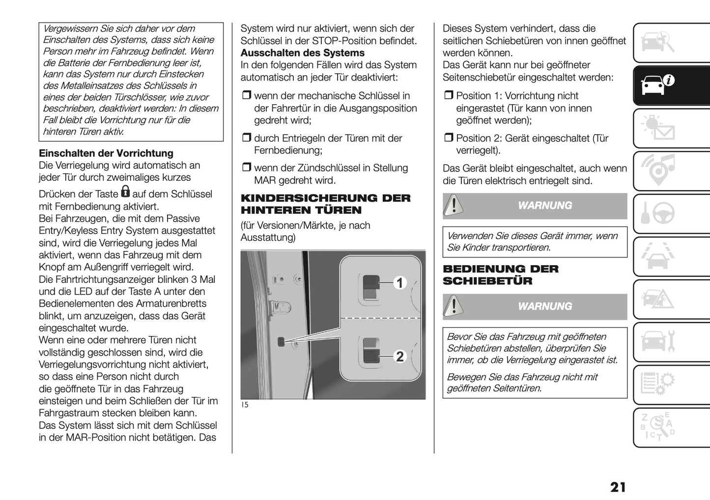 2025-2026 Fiat Ducato Owner's Manual | German