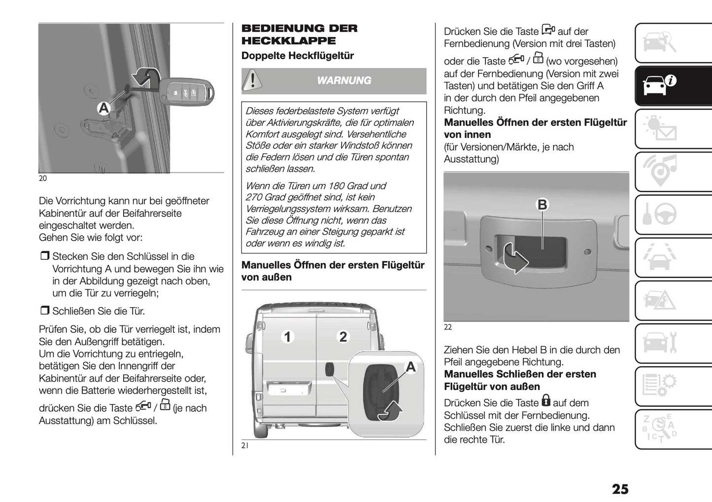 2025-2026 Fiat Ducato Owner's Manual | German