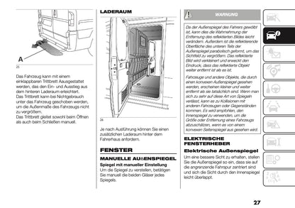 2025-2026 Fiat Ducato Owner's Manual | German