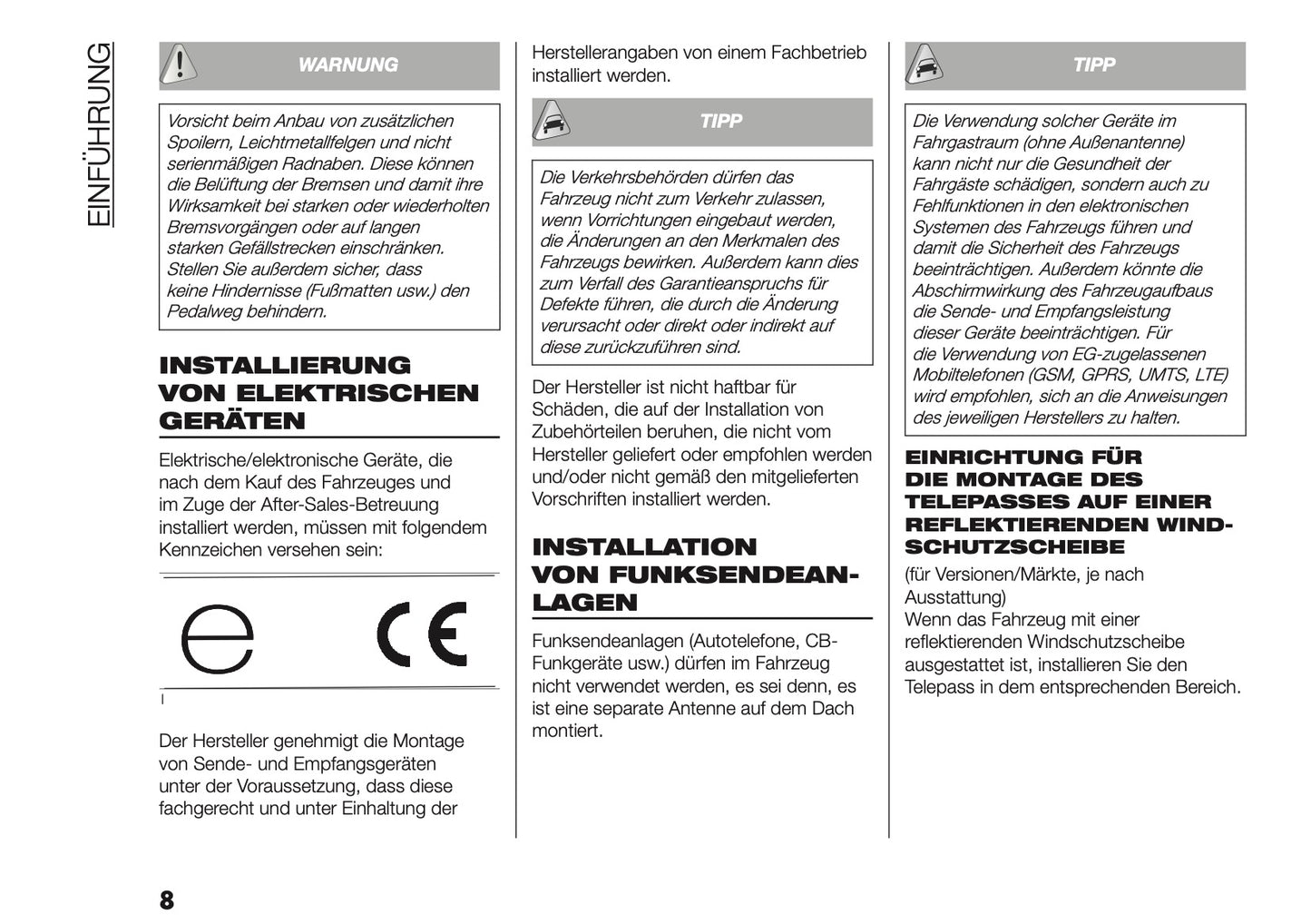 2025-2026 Fiat Ducato Owner's Manual | German