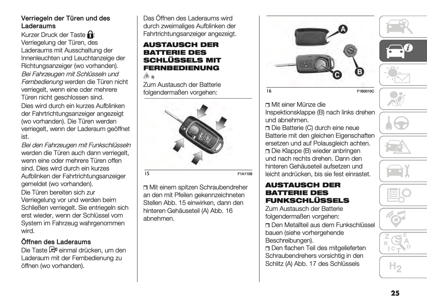 2025 Fiat Ducato Bedienungsanleitung | Deutsch