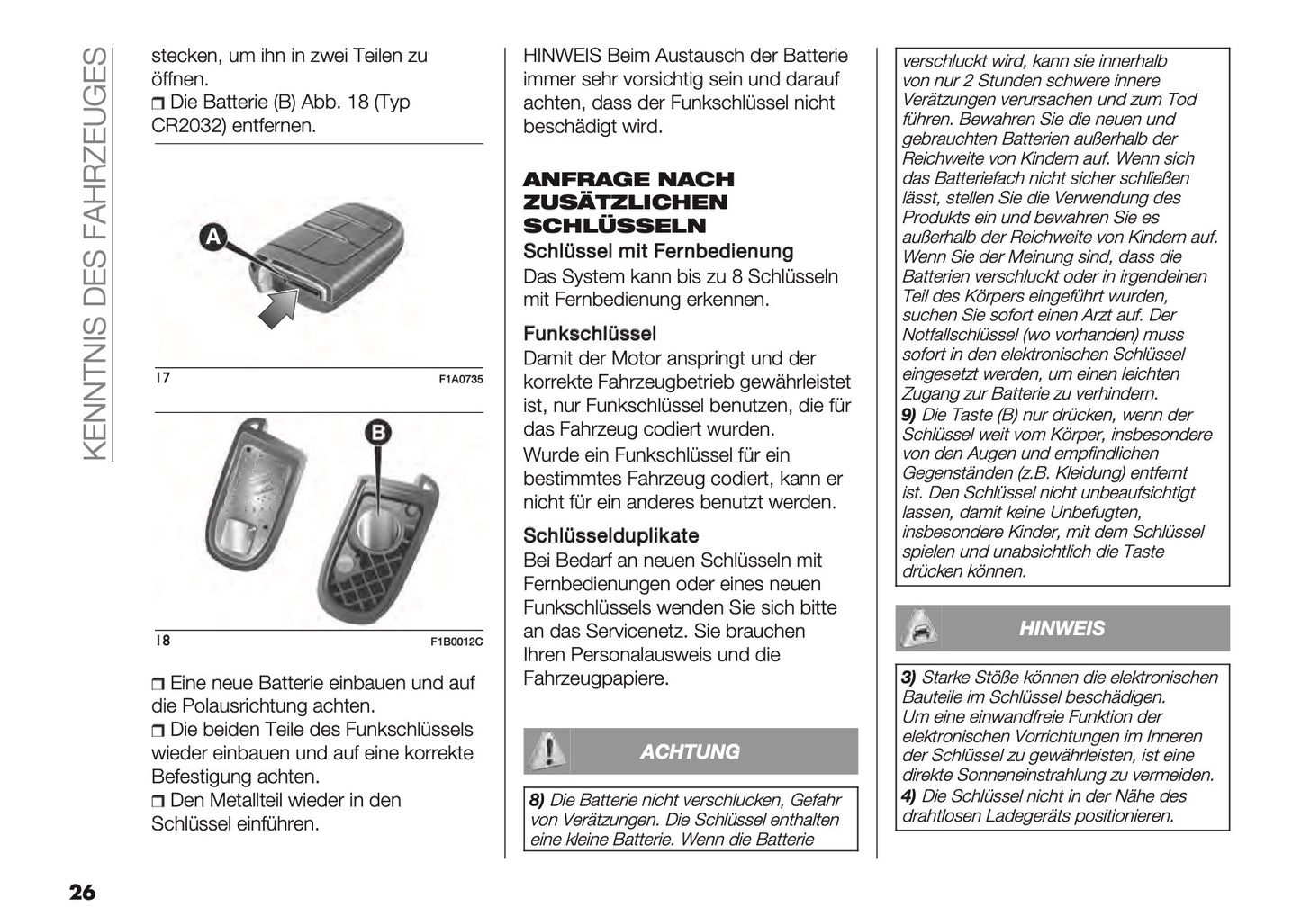 2025 Fiat Ducato Bedienungsanleitung | Deutsch