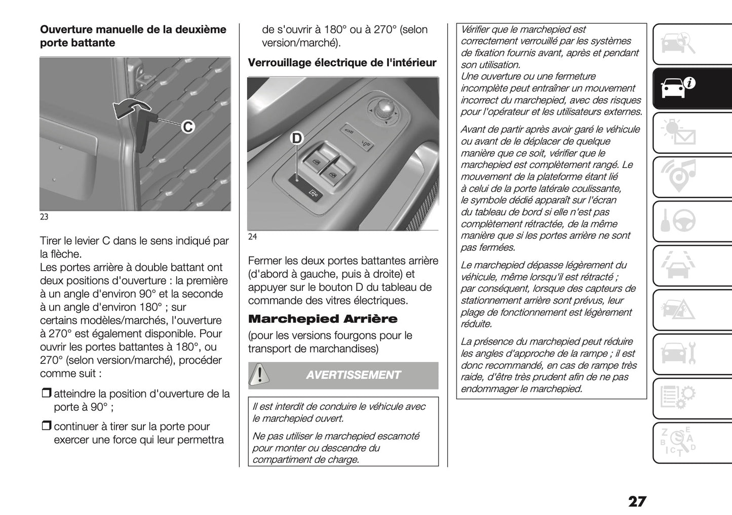 2025-2026 Fiat Ducato Owner's Manual | French