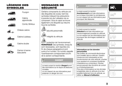 2025-2026 Fiat Ducato Owner's Manual | French