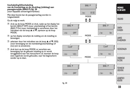 2010-2011 Fiat Ducato Owner's Manual | Dutch