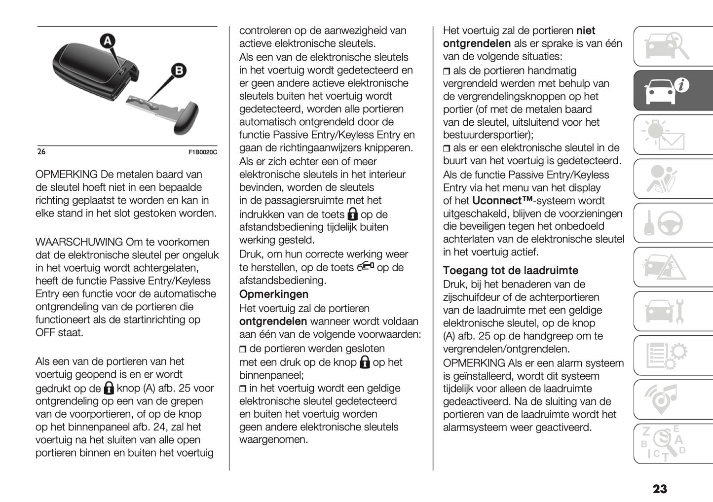 2024-2025 Fiat Ducato Owner's Manual | Dutch