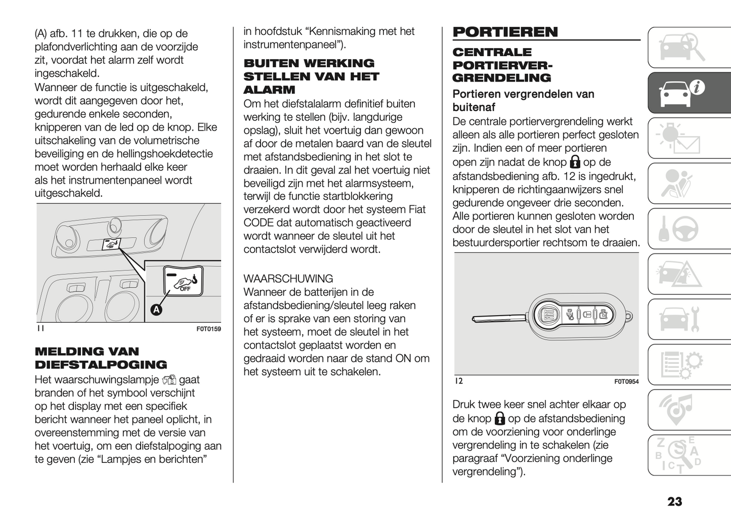 2022-2024 Fiat Fiorino/Qubo Gebruikershandleiding | Nederlands