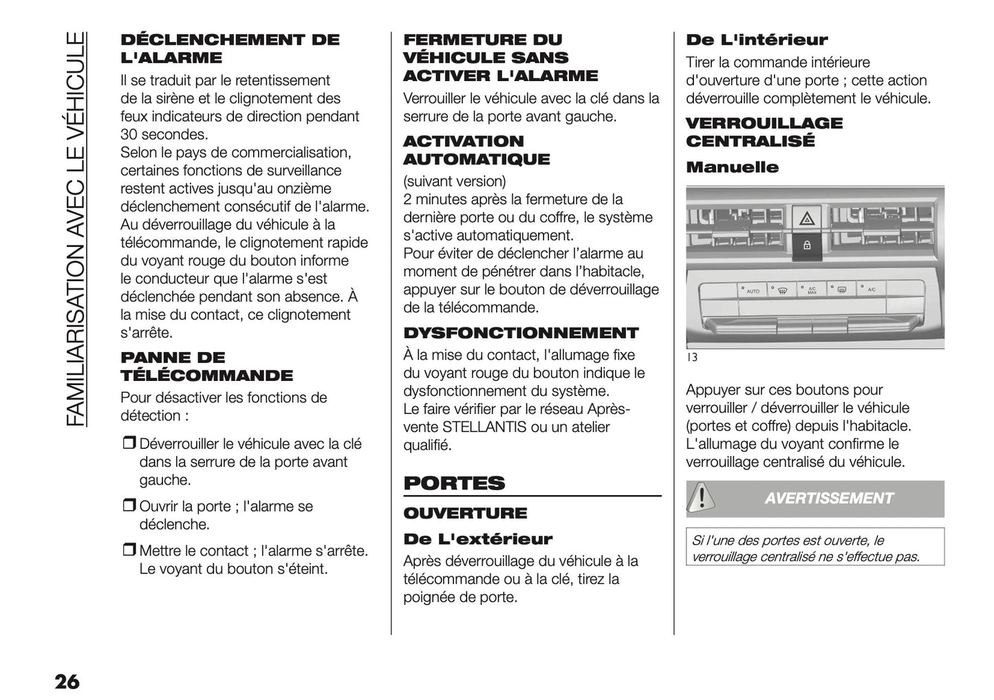 2025-2026 Fiat Grande Panda Owner's Manual | French