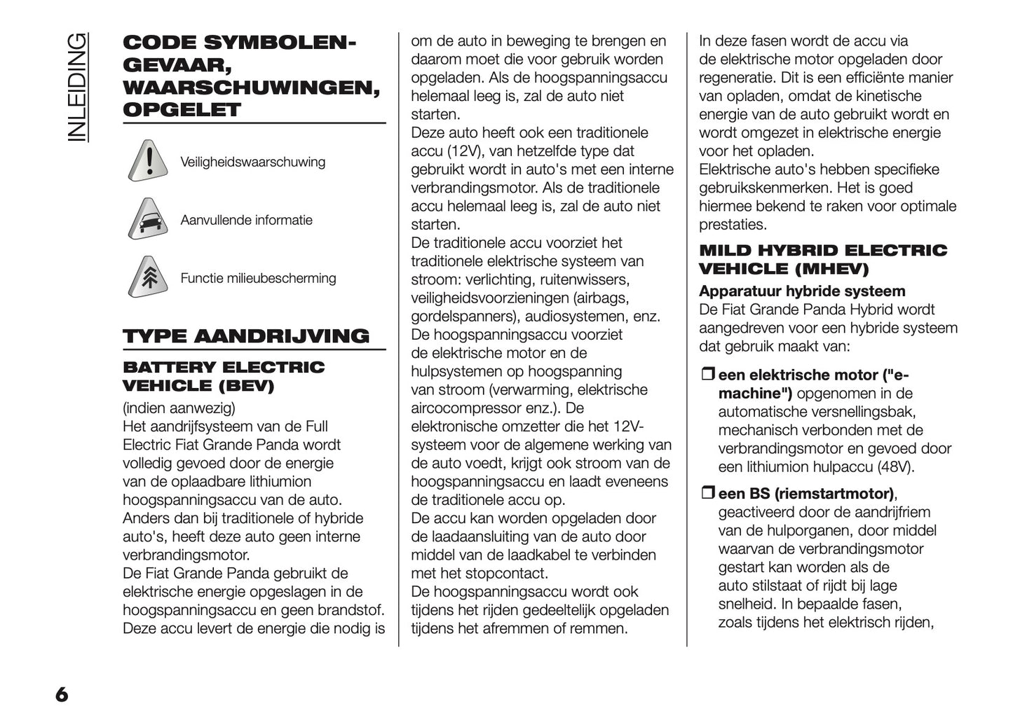 2025 Fiat Grande Panda Owner's Manual | Dutch