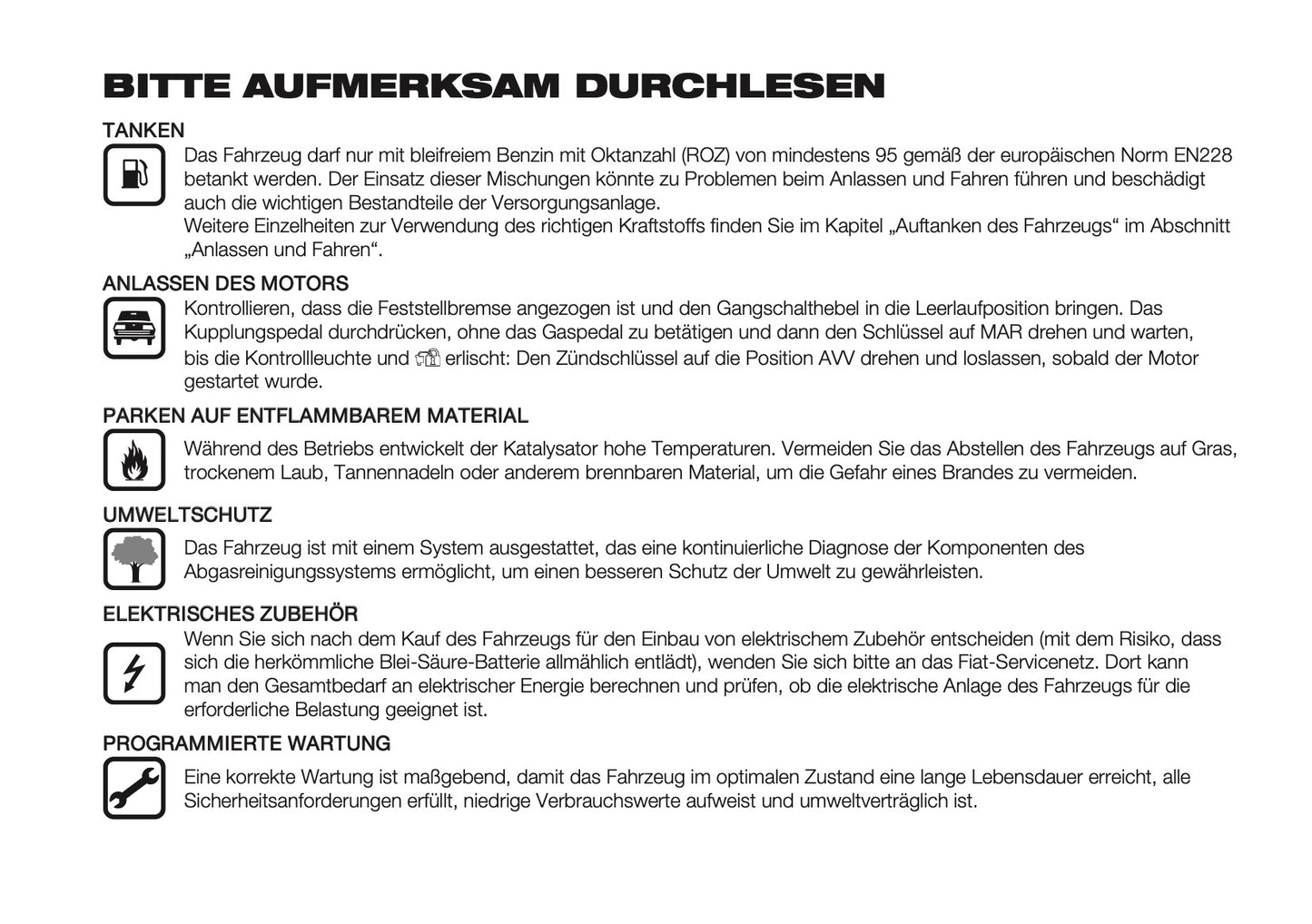 2024-2025 Fiat Panda/Panda Cross Owner's Manual | German