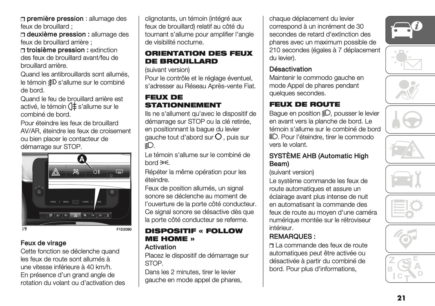 2025-2026 Fiat Panda/Pandina Owner's Manual | French