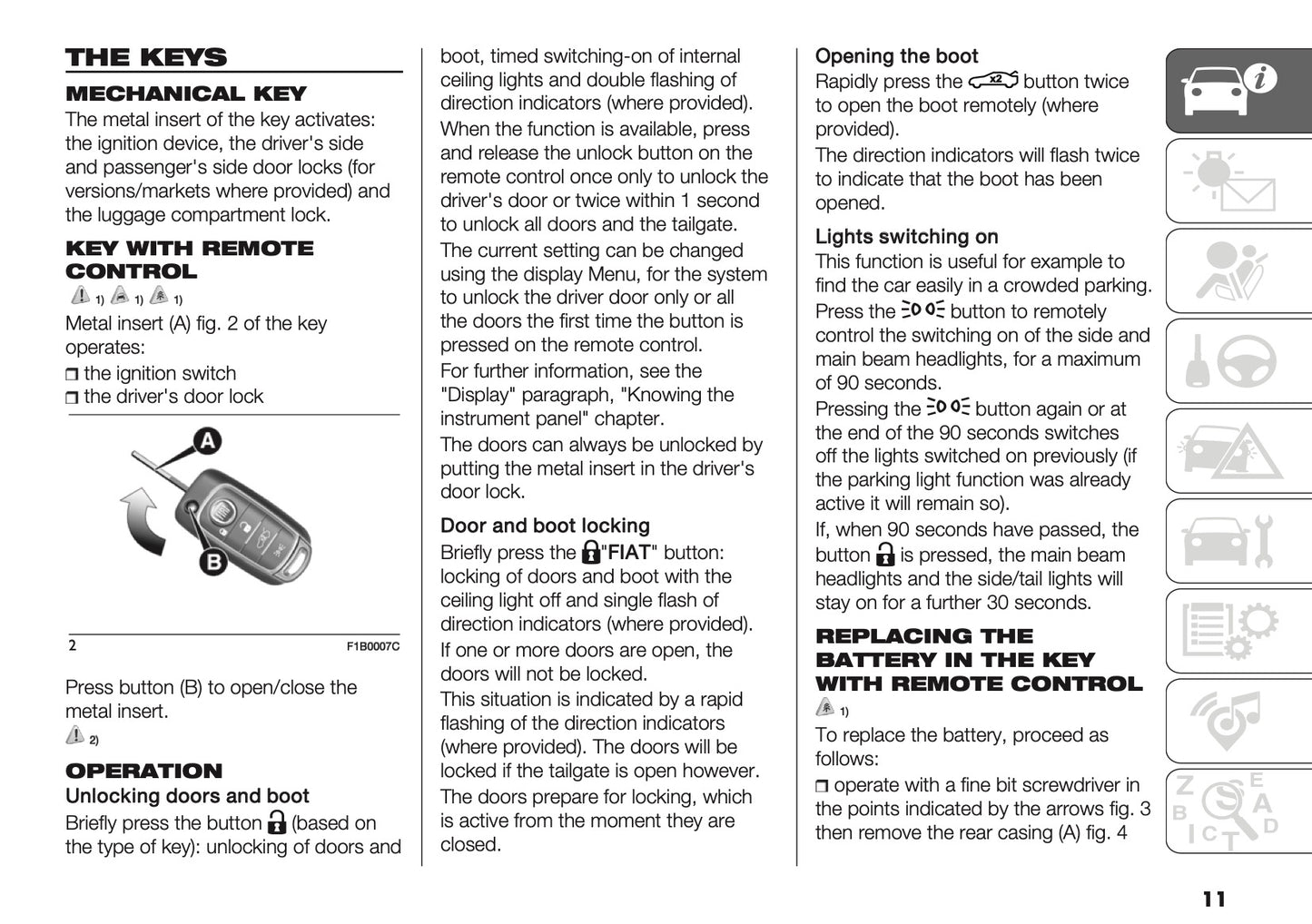 2024-2025 Fiat Panda/Panda Cross Owner's Manual | English