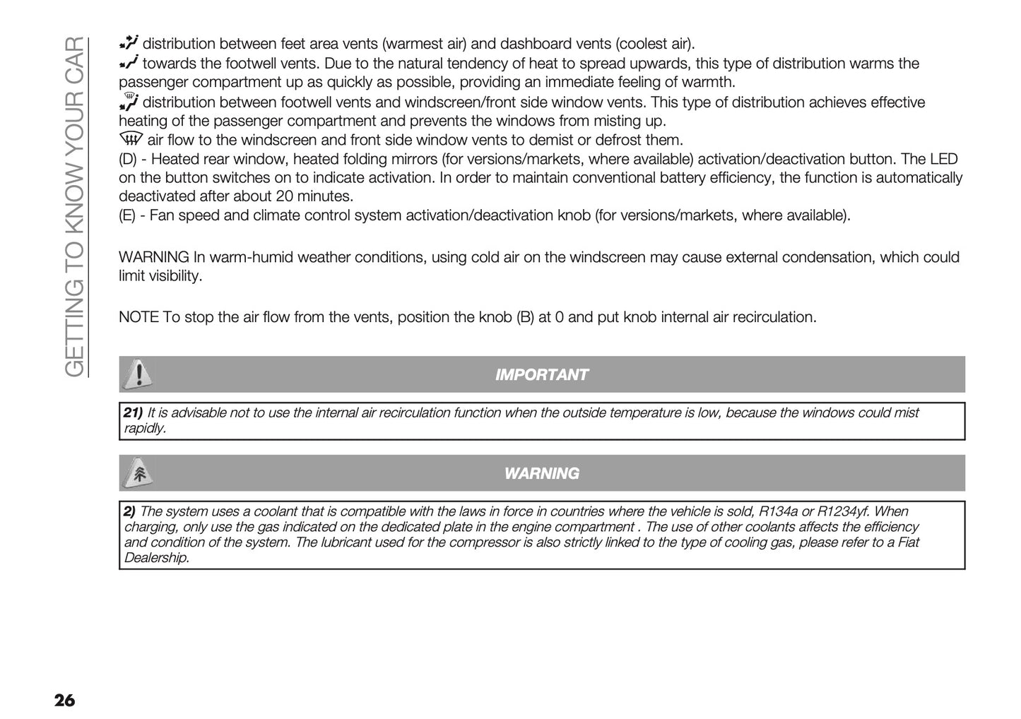 2024-2025 Fiat Panda/Panda Cross Owner's Manual | English