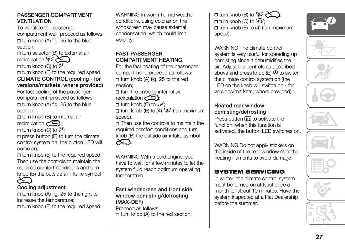 2024-2025 Fiat Panda/Panda Cross Owner's Manual | English
