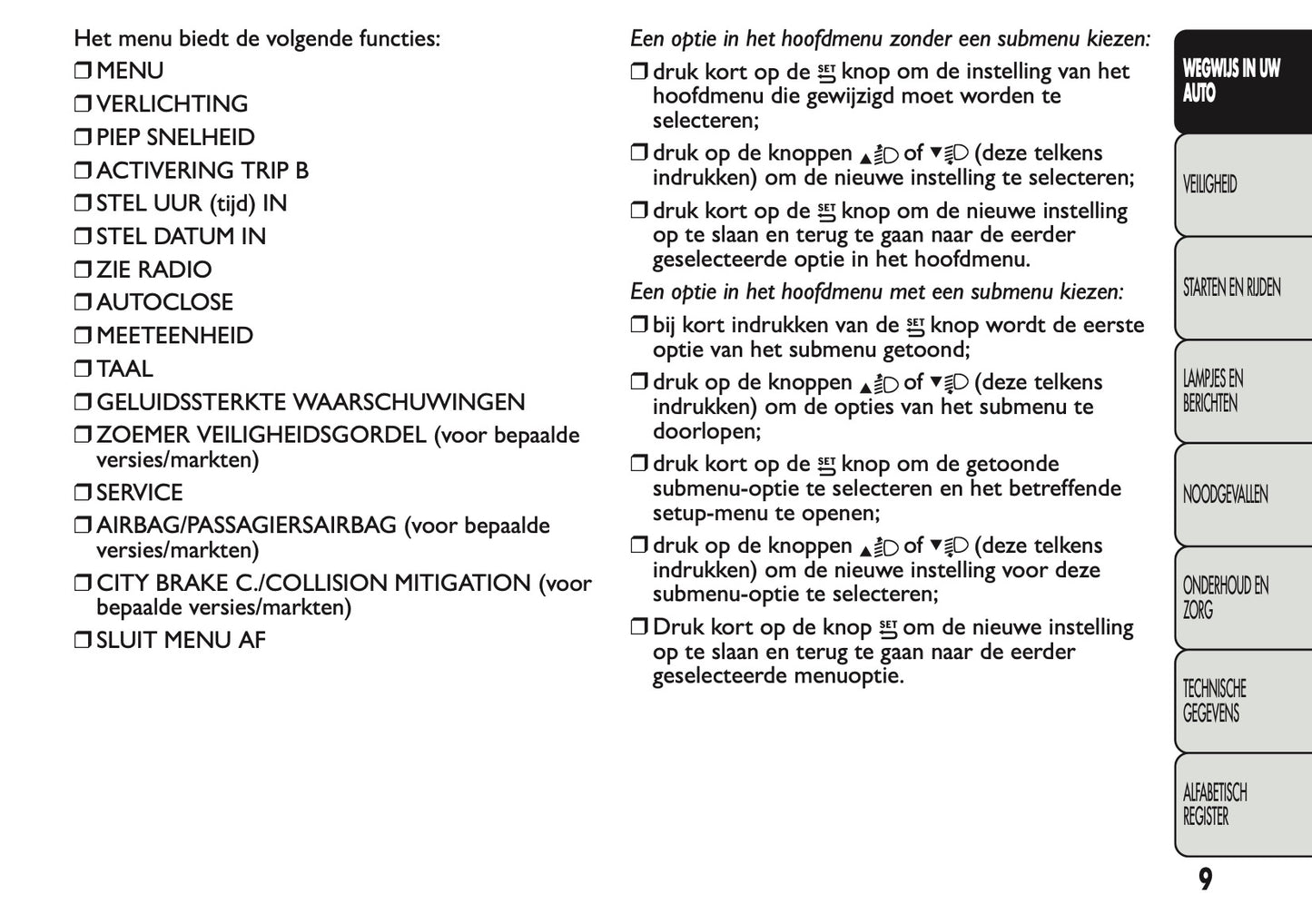 2013 Fiat Panda Owner's Manual | Dutch