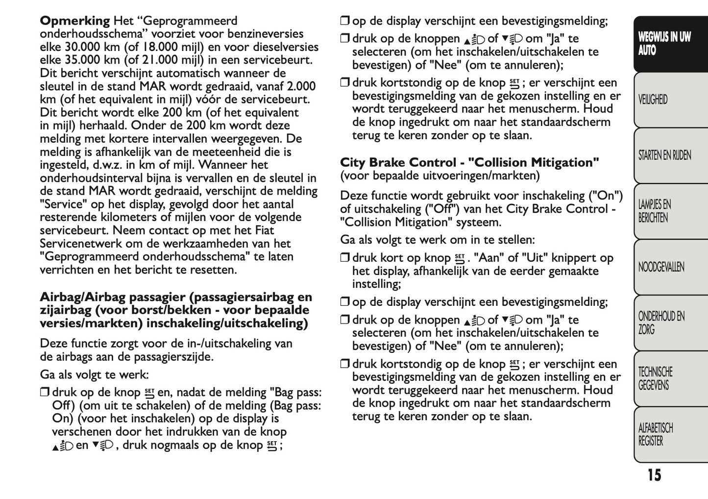 2013 Fiat Panda Owner's Manual | Dutch