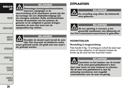 2013 Fiat Panda Owner's Manual | Dutch