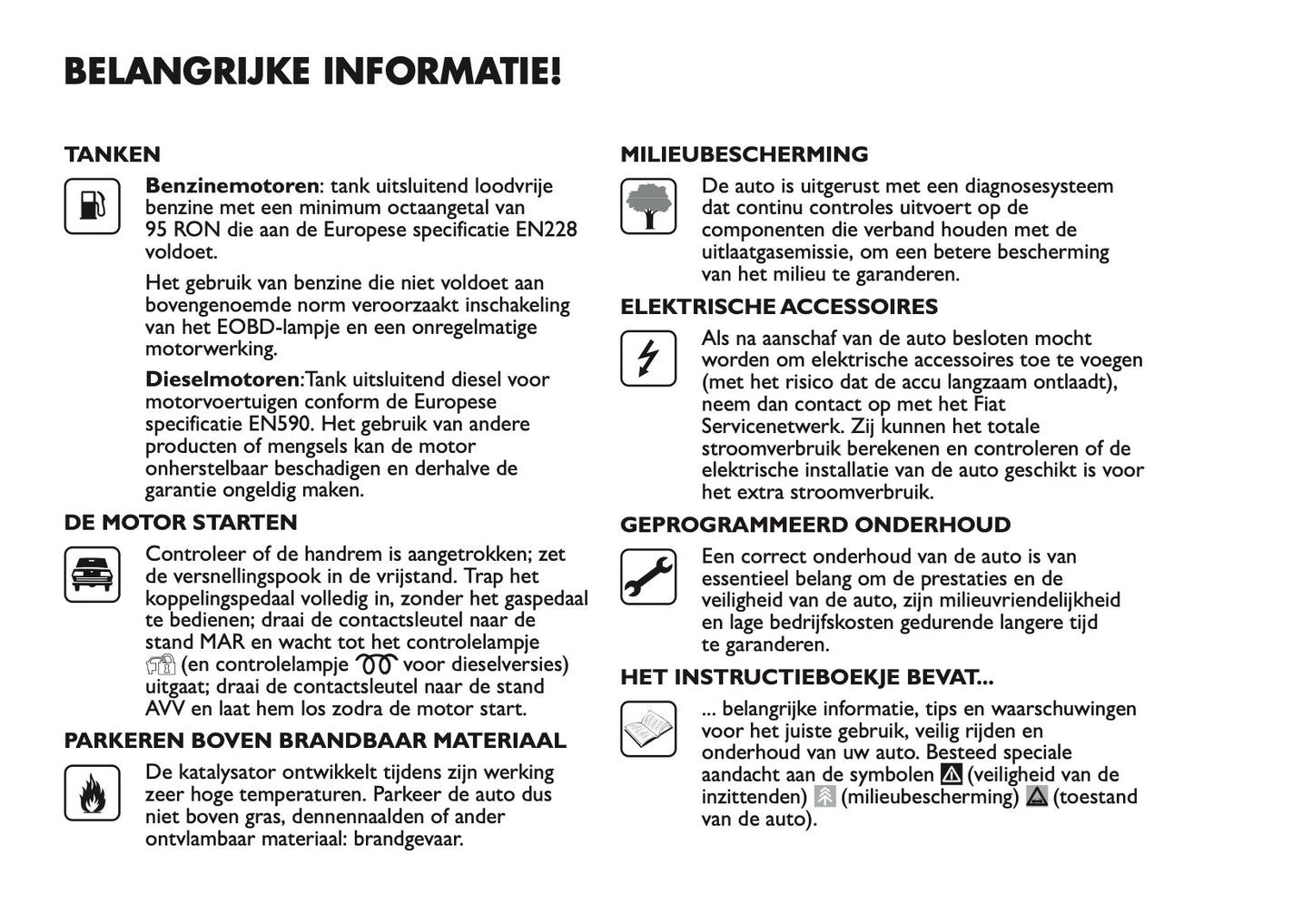 2013 Fiat Panda Owner's Manual | Dutch