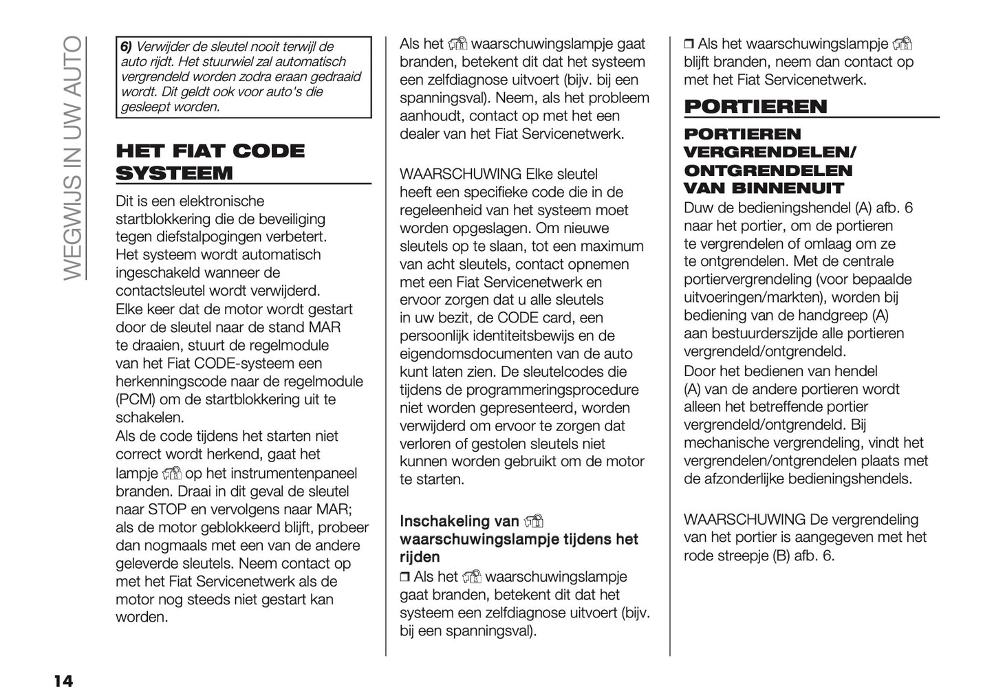 2024-2025 Fiat Panda/Pandina Owner's Manual | Dutch